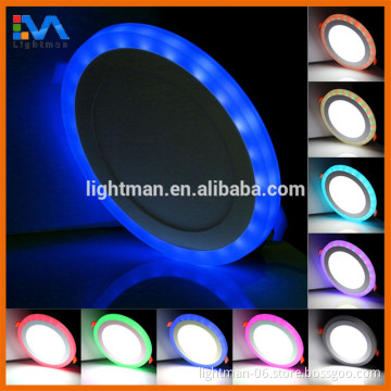 Double color TUV led downlight 6w aluminum housing led round panel light